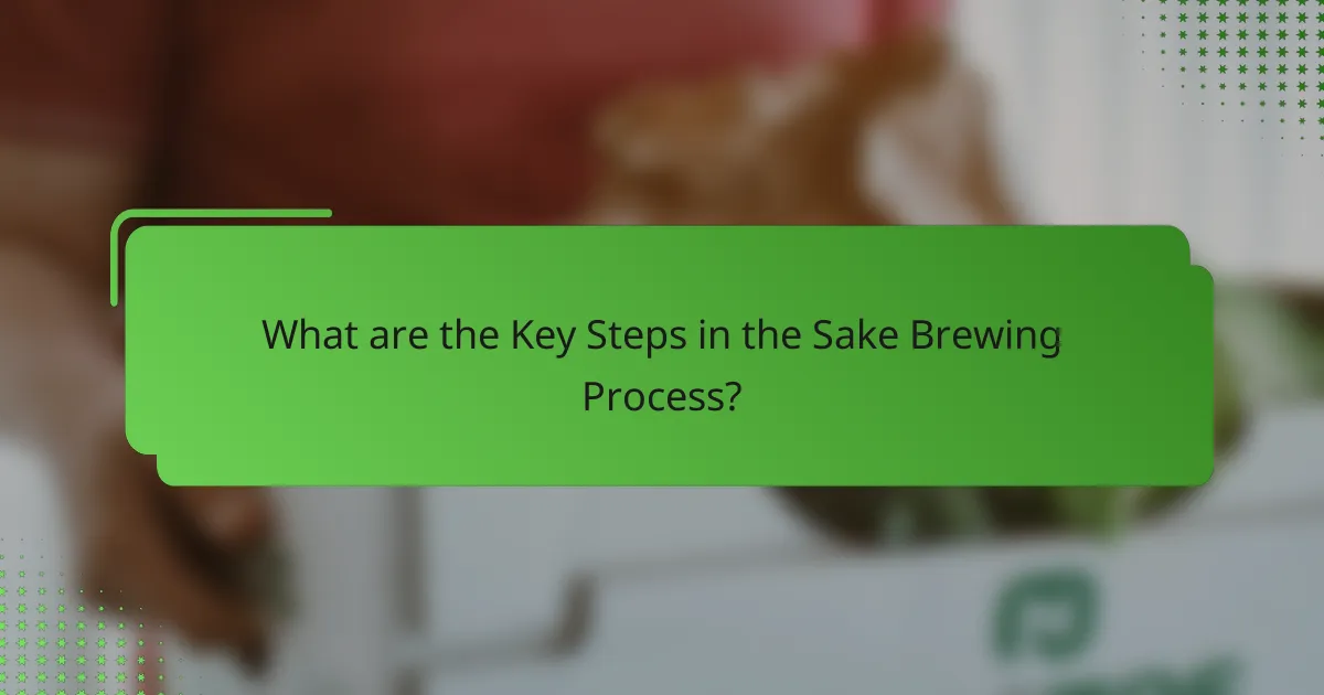 What are the Key Steps in the Sake Brewing Process?